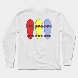 Colorful Skateboards Long Sleeve T-Shirt